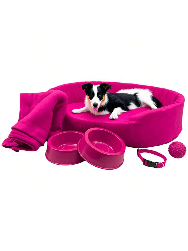 Kit Pet Grande Cama Europa com Mantinha e Acessórios Fofos