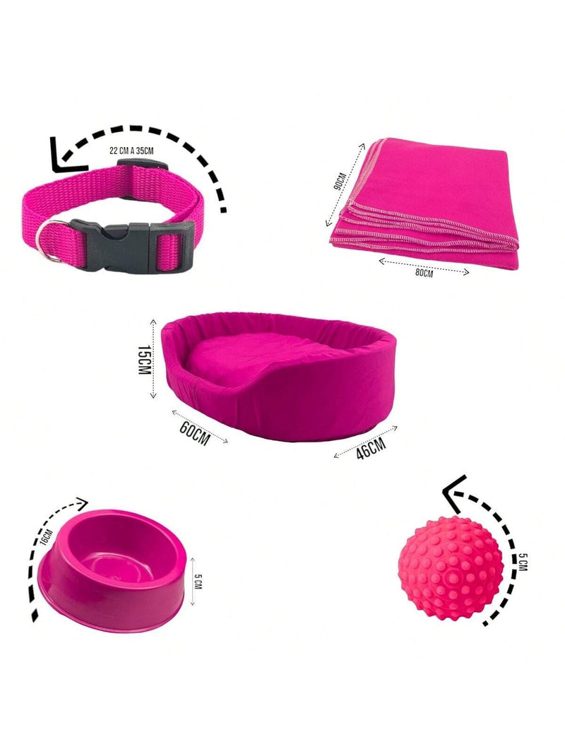 Kit Pet Grande Cama Europa com Mantinha e Acessórios Fofos
