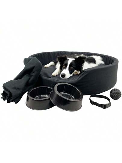 Kit Pet Grande Cama Europa com Mantinha e Acessórios Fofos