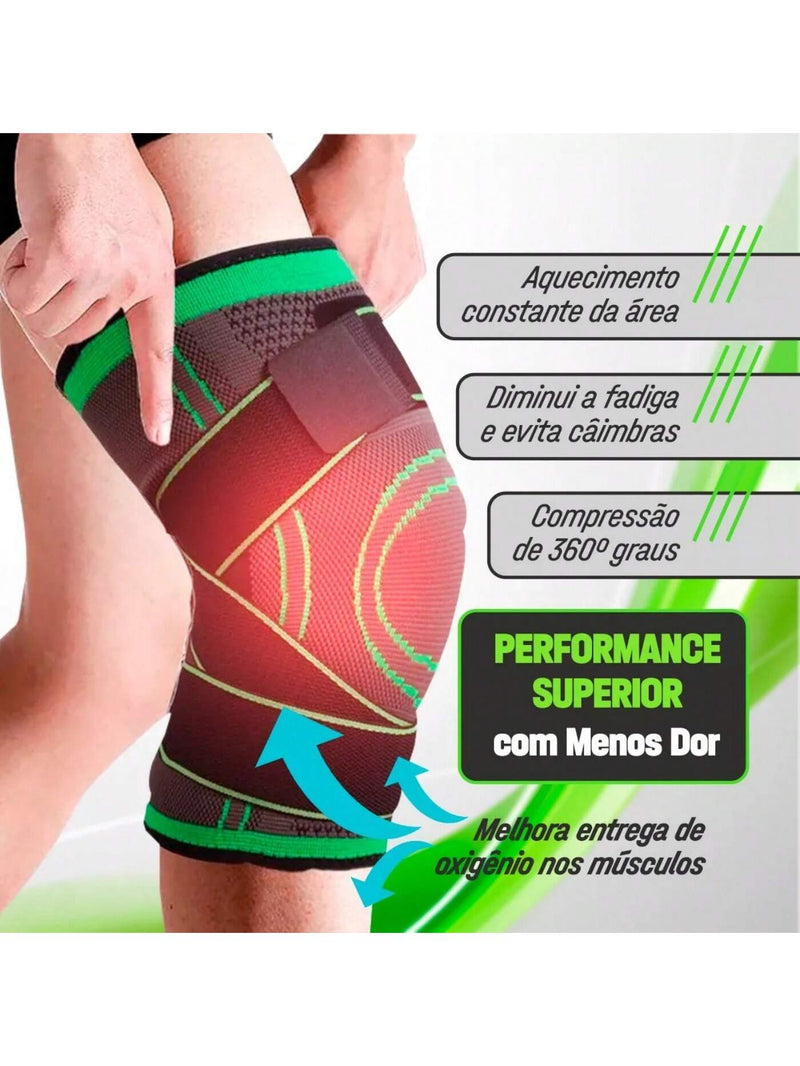 Kit 2  Joelheira Compressão Alivia Dores Crossfit Academia Jpbg