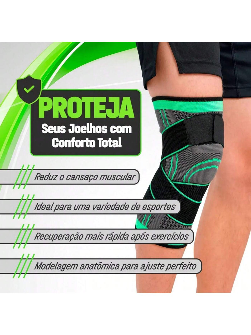 Kit 2  Joelheira Compressão Alivia Dores Crossfit Academia Jpbg