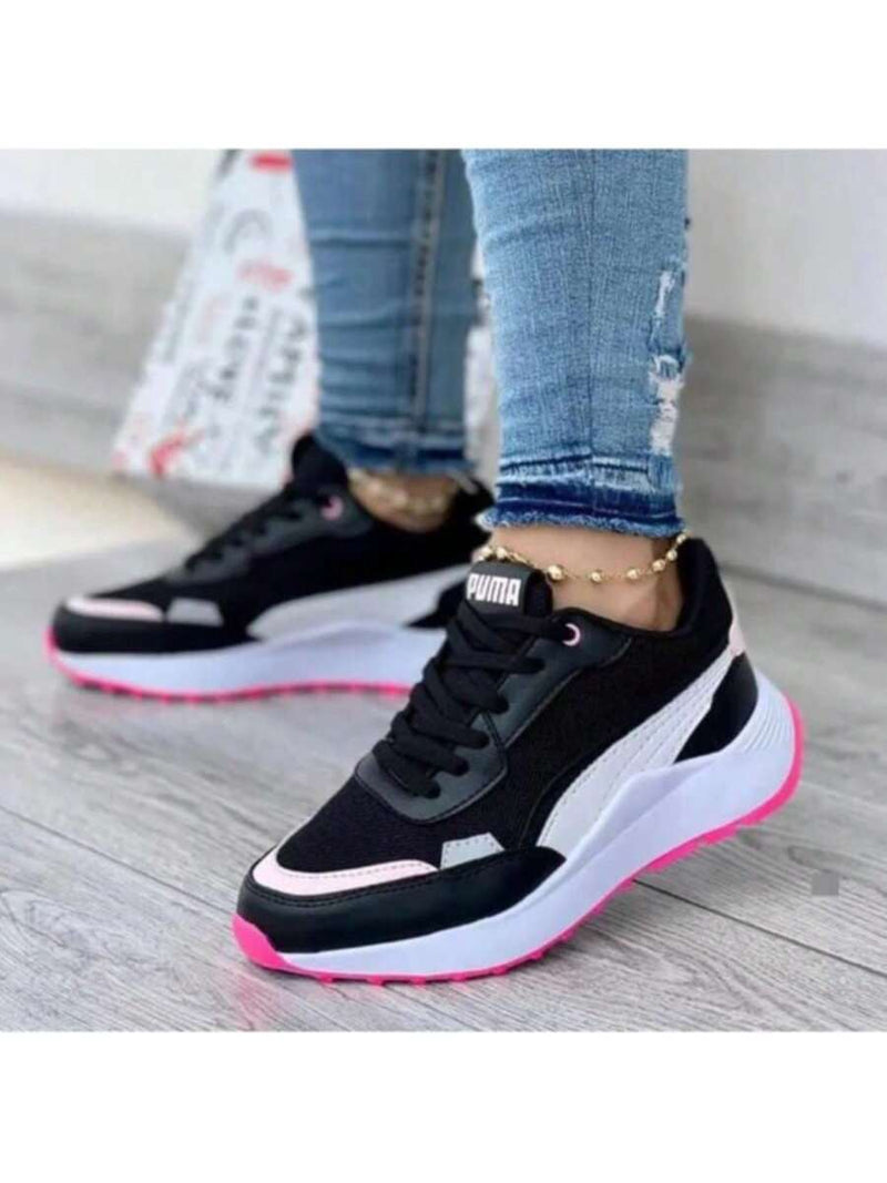 Tênis Esportivo Casual Feminino Estilo Blogueirinha Diversas Cores Modinha Leve Confortável - Envio Imediato