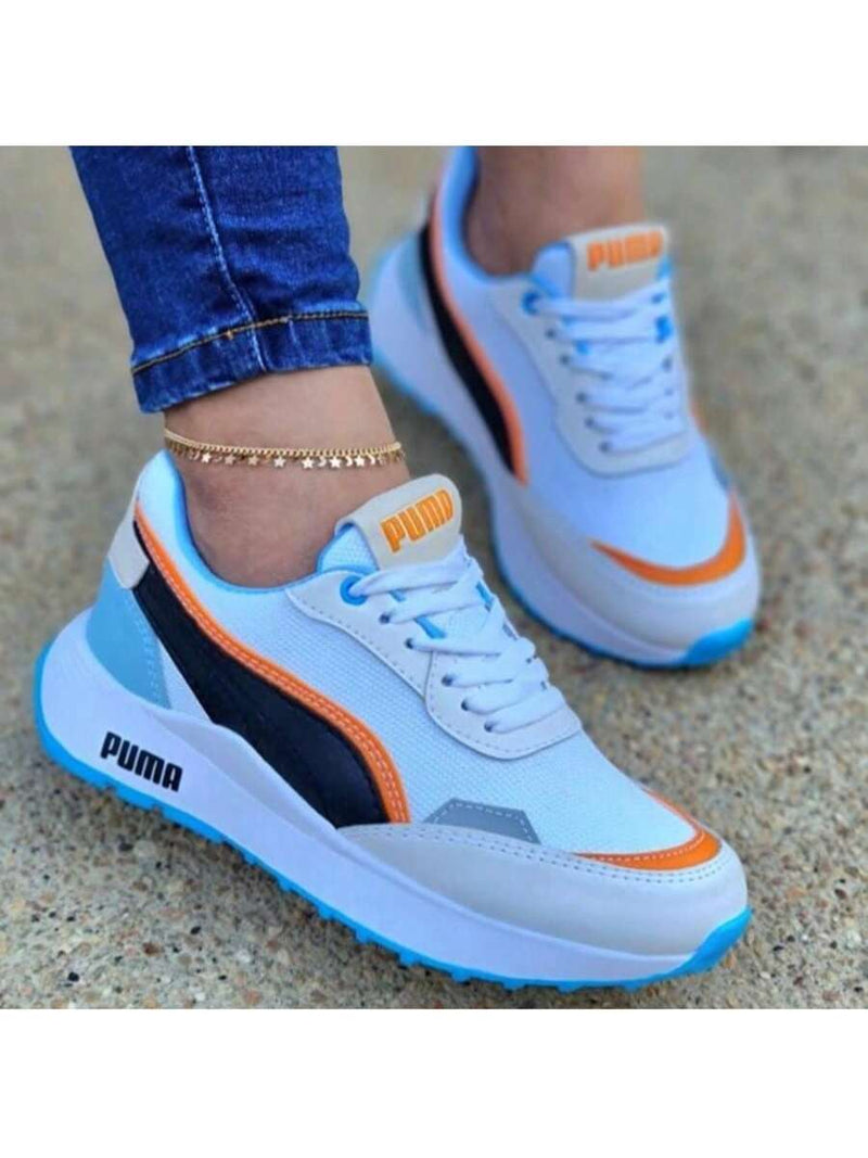 Tênis Esportivo Casual Feminino Estilo Blogueirinha Diversas Cores Modinha Leve Confortável - Envio Imediato