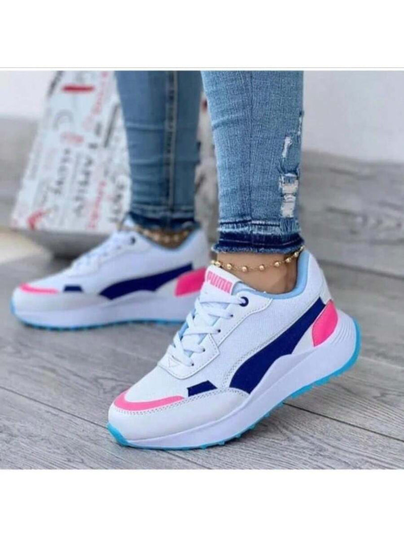 Tênis Esportivo Casual Feminino Estilo Blogueirinha Diversas Cores Modinha Leve Confortável - Envio Imediato