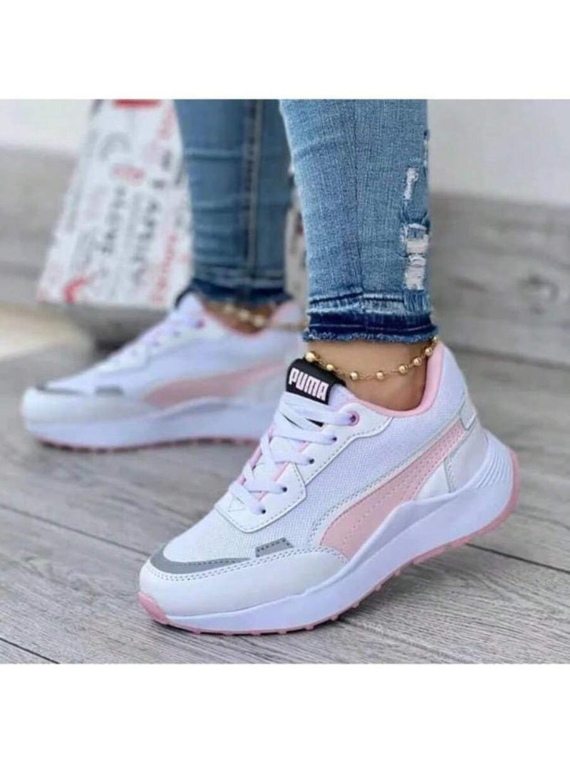 Tênis Esportivo Casual Feminino Estilo Blogueirinha Diversas Cores Modinha Leve Confortável - Envio Imediato