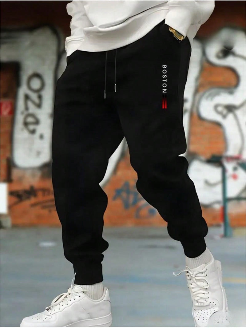 Calça De Moletom Bostom Masculina Jogger