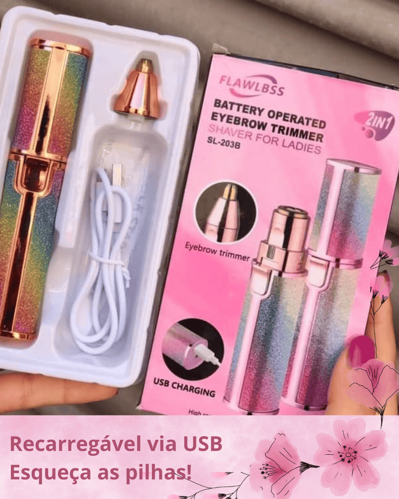 Batom Depilador 2 em 1 Feminino – Beleza e Praticidade em um Só Toque!