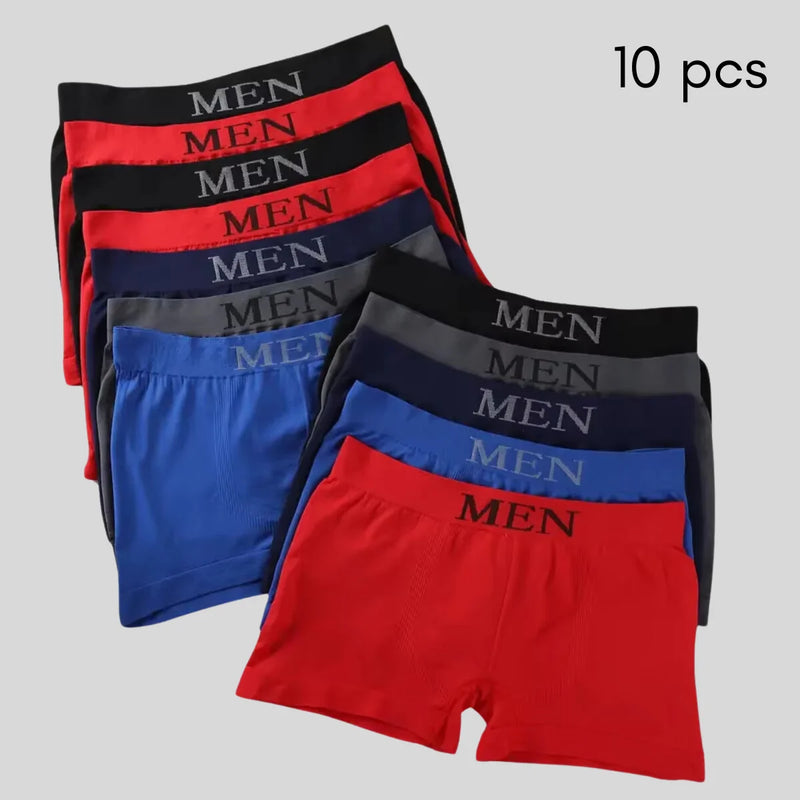 Comfortable Breathable Microfiber Seamless Men's Boxer Underwear Kit