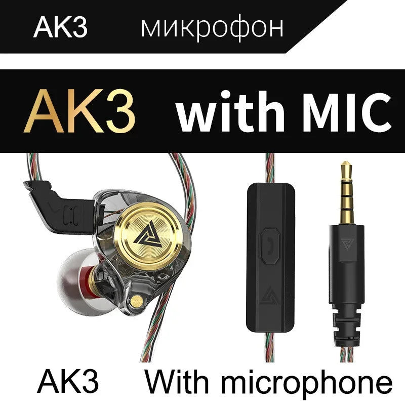 Fone de Ouvido QKZ AK3 – Qualidade Profissional, Som que Impressiona a escolha perfeita para quem busca qualidade de som, conforto e durabilidade.