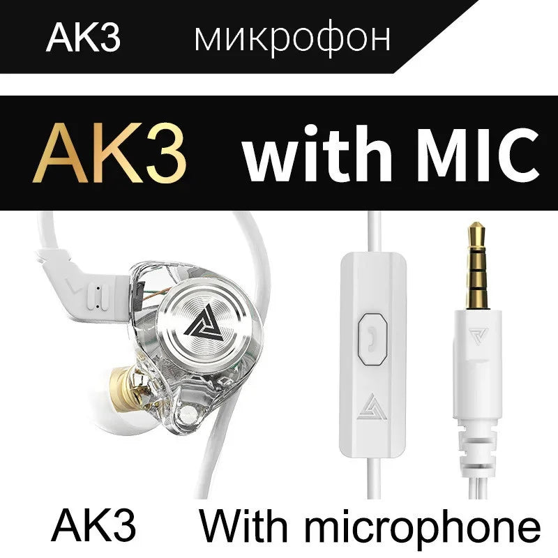 Fone de Ouvido QKZ AK3 – Qualidade Profissional, Som que Impressiona a escolha perfeita para quem busca qualidade de som, conforto e durabilidade.
