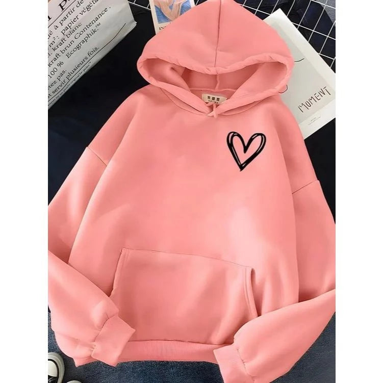 Moletom Fofo De Coração Feminino