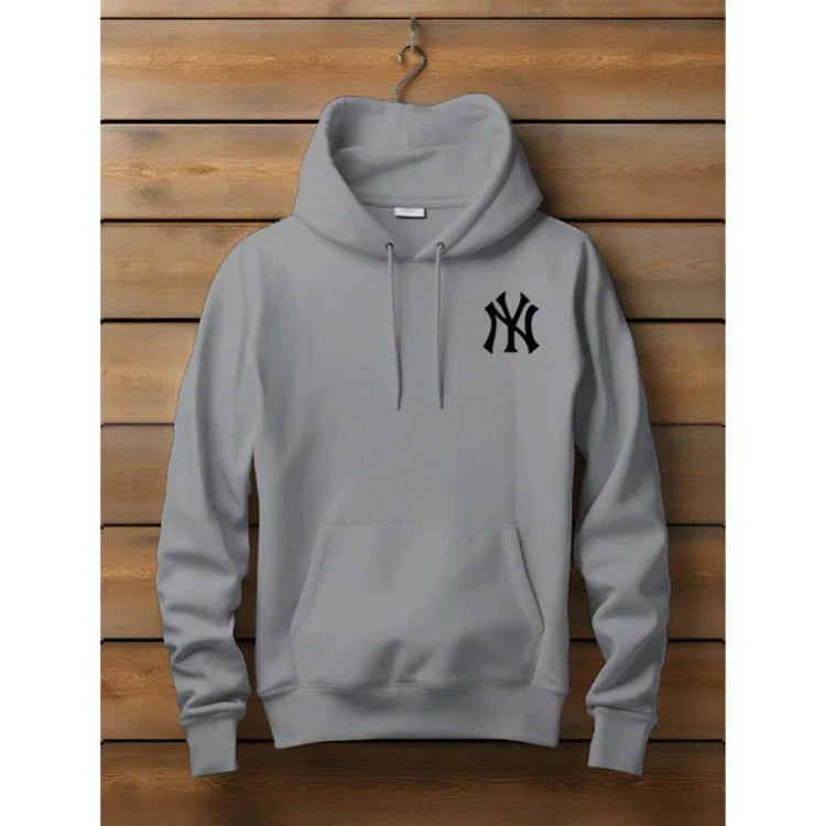Moletom Canguru Flanelado New York Hip Hop Com Bolso Masculino e Feminino