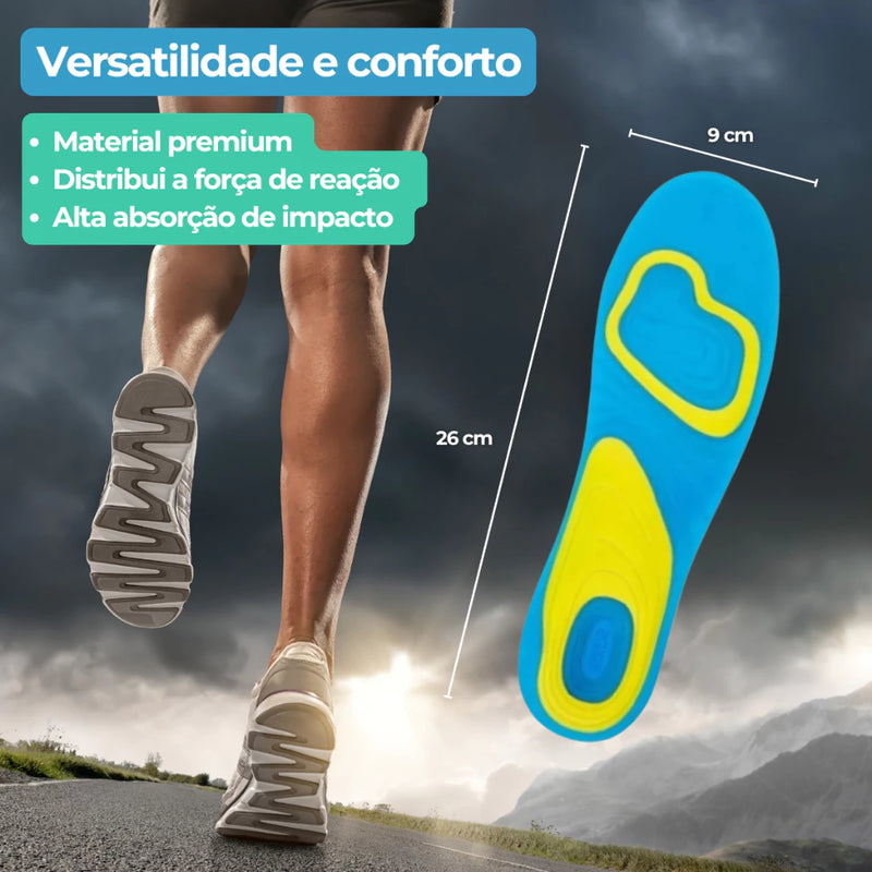Palmilha 7cm Para Aumentar Altura - Palmilha Ortopédica Dia a Dia - Palmilha Esportes/Corrida - Palmilha Dores Calcanhar