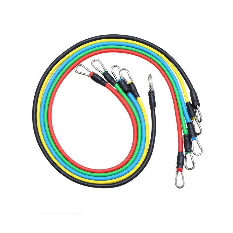 Kit 11 Elastico Extensor Treino Funcional Academia Em Casa Ginastica