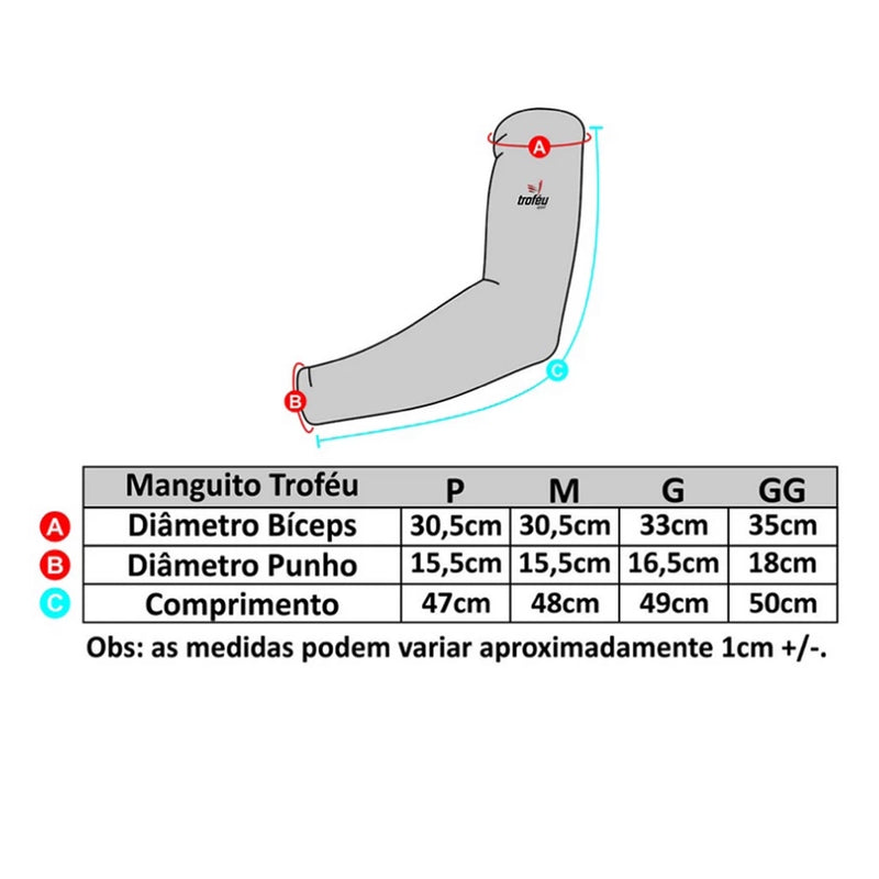 Manguito Mangóte Moto Esportes Frio Calor Tecido De Proteção Solar Uv