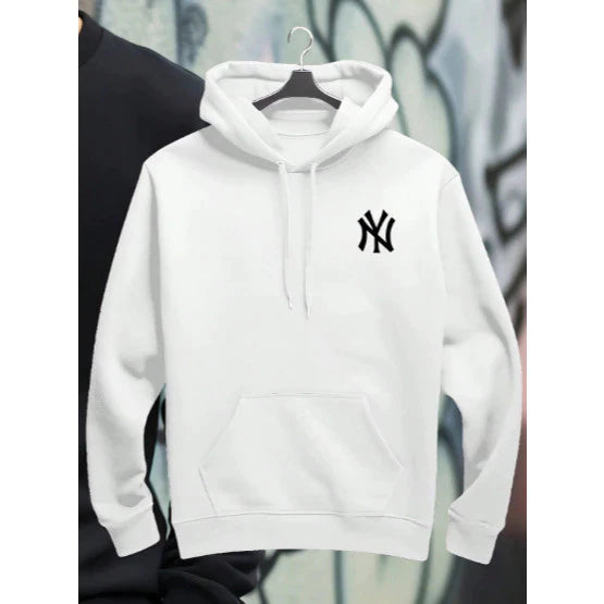 Moletom Canguru Flanelado New York Hip Hop Com Bolso Masculino e Feminino